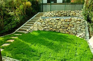 Garten nach Rasenansaat