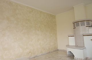 Raumgestaltung mit Wischtechnik