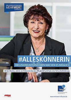 Plakat #Alleskoennerin der bag if