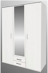 Kleiderschrank B/H/T ca 120 x 198 x 54 cm weiß