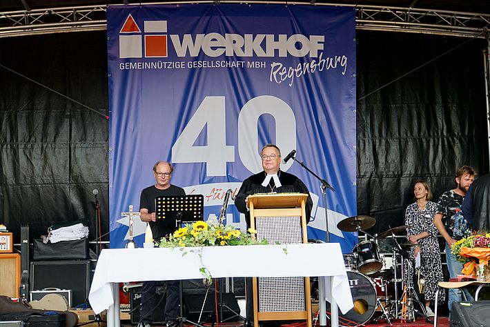 Dekan Breu hielt die Andacht