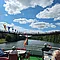 Teilnehmer des Betriebsausflugs an Bord der „Altmühlprinzessin“ während der Schifffahrt nach Kelheim.