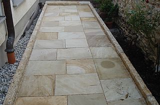 Naturplatten verlegt