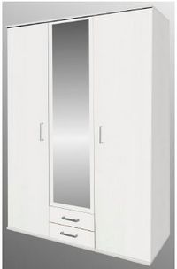 Kleiderschrank B/H/T ca 120 x 198 x 54 cm weiß