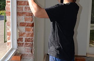 Einschäumen der Fenster