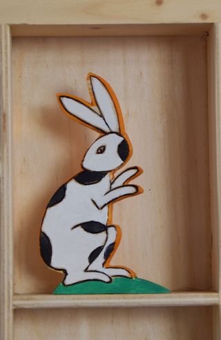 Laubsägearbeiten Hase