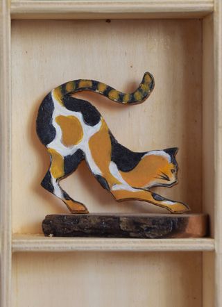 Laubsägearbeiten Katze