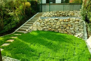 Garten nach Rasenansaat